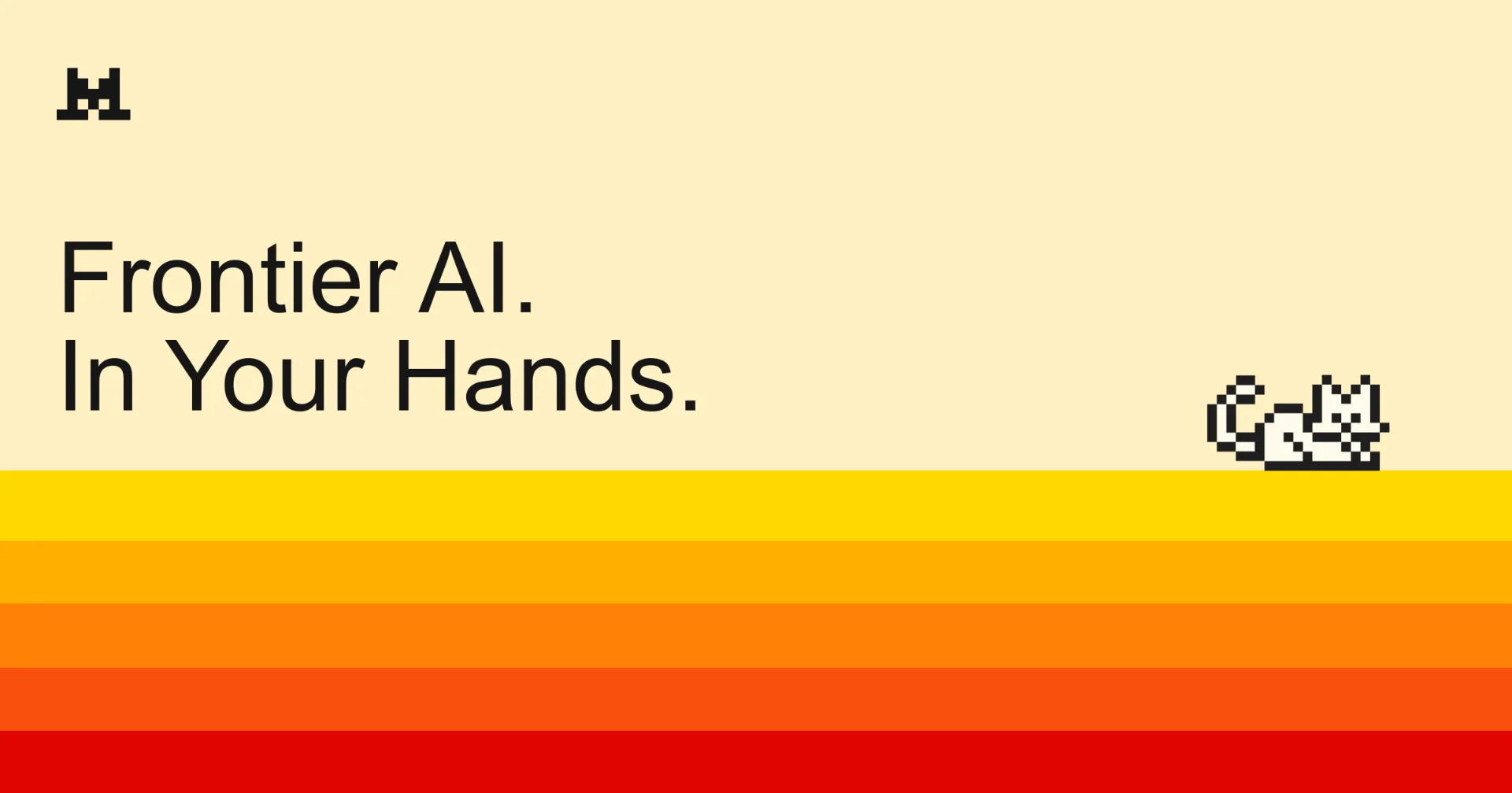 Logotipo da Mistral AI ou representação de um modelo de inteligência artificial compactado.