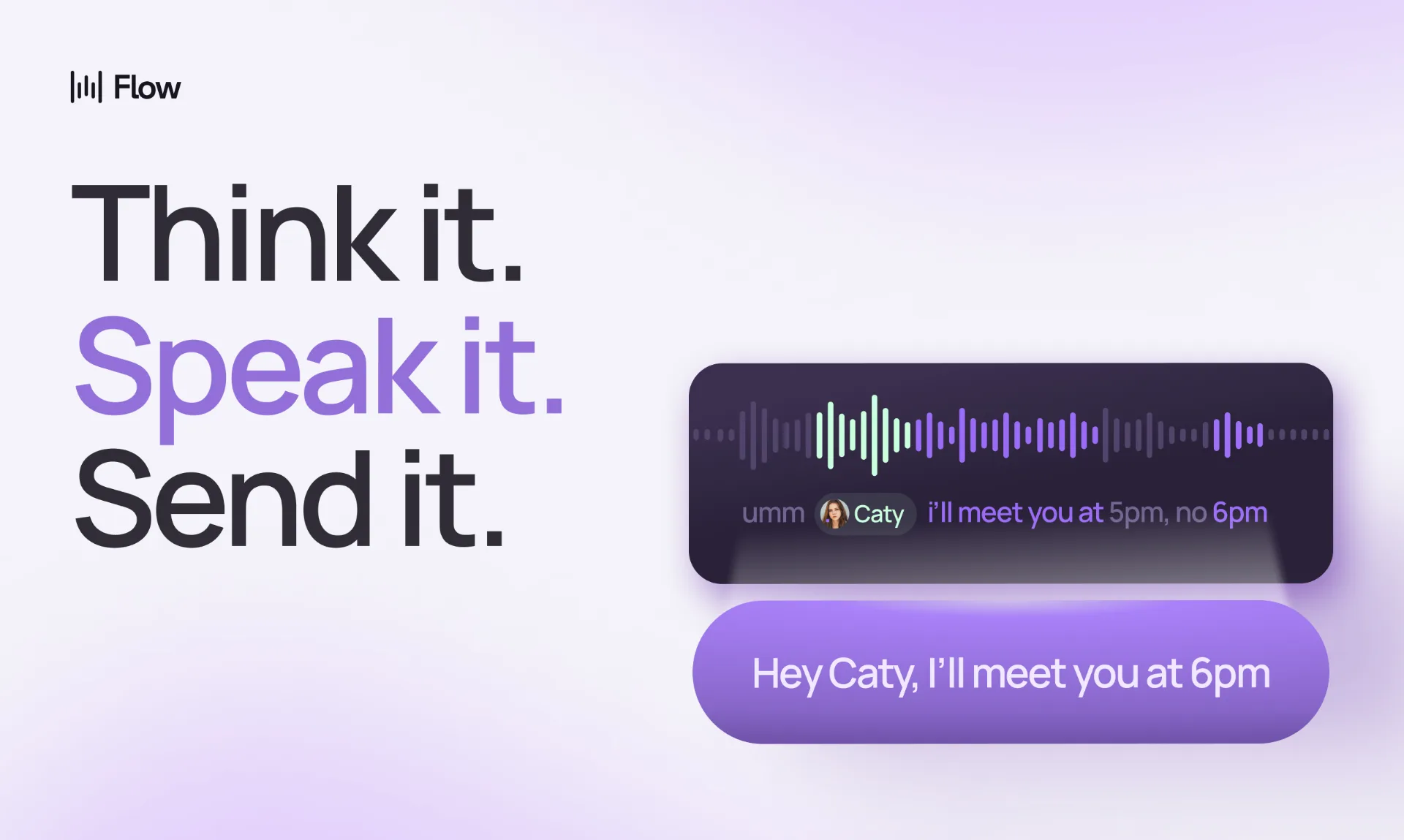 Smartphone Android exibindo um aplicativo de ditado por voz com inteligência artificial, simbolizando o Wispr Flow.