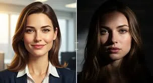 Comparativo entre os logos de Adobe Firefly e Midjourney