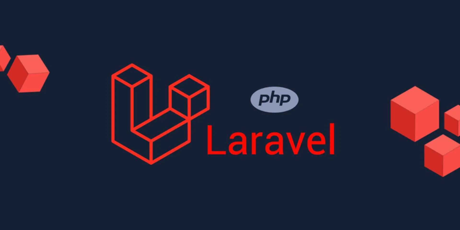 Ilustração de agentes de IA trabalhando em conjunto com um logo do Laravel ao fundo