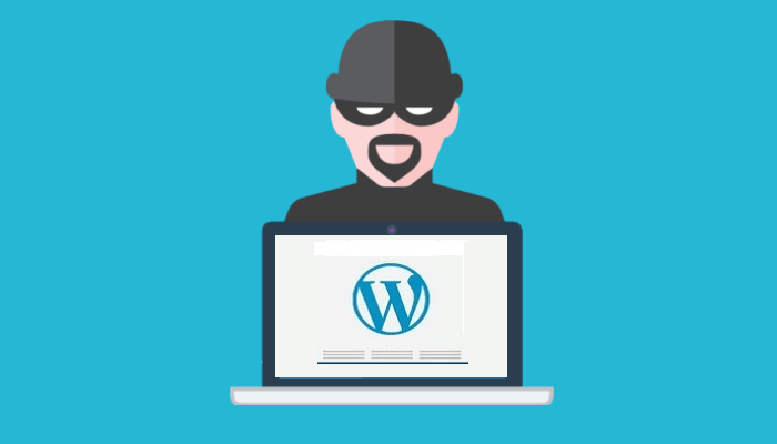 Ilustração digital de um plug-in do WordPress com um cadeado em vez de um conector, simbolizando uma vulnerabilidade ou backdoor.