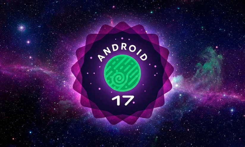 Smartphone Android 17 com múltiplos aplicativos em janelas flutuantes e interface do Instagram mostrando fotos de alta qualidade.