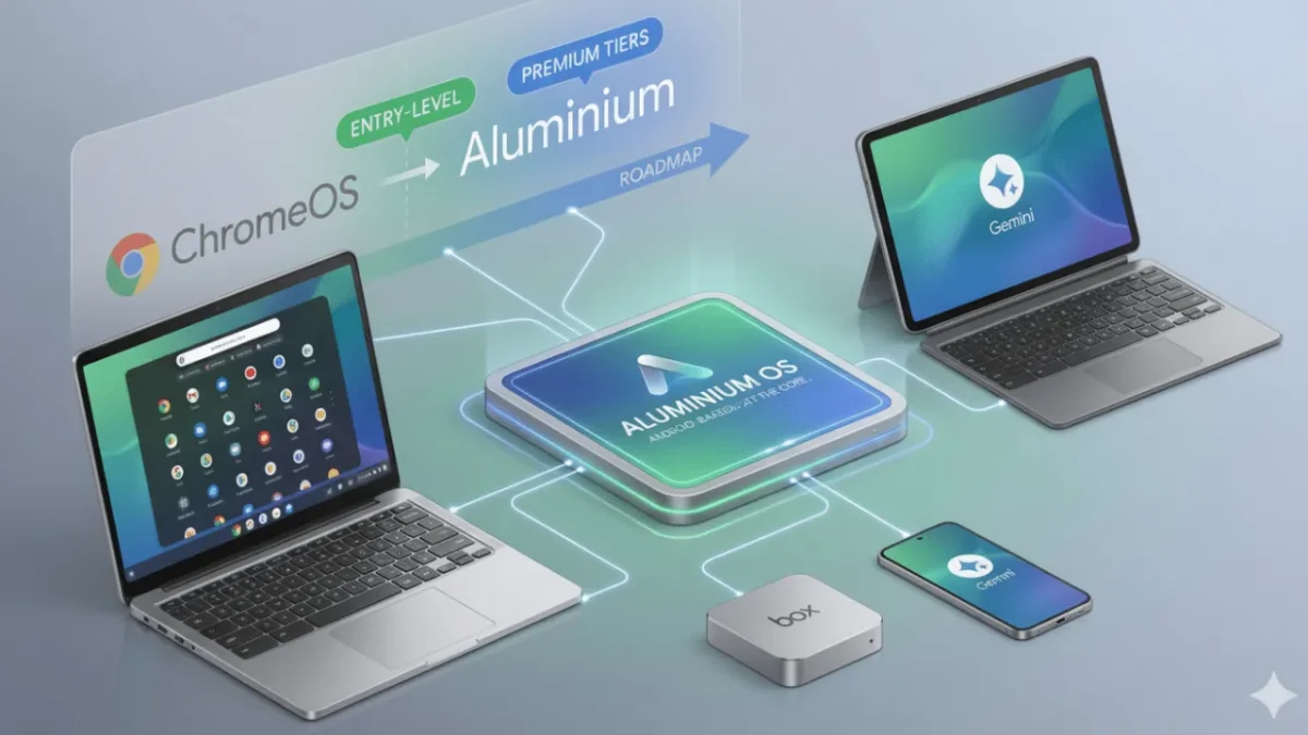 Aluminium OS: vídeo mostra Android 17 para PCs