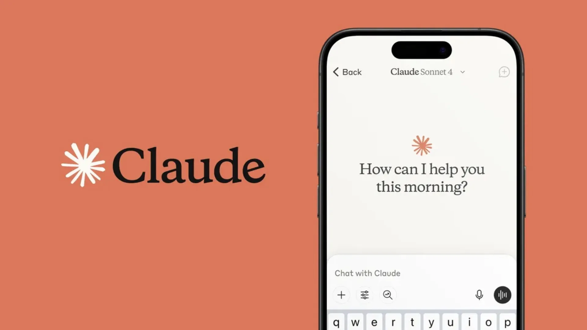 Interface do Claude mostrando a capacidade de gerar aplicativos dentro do chat e texto com voz real.