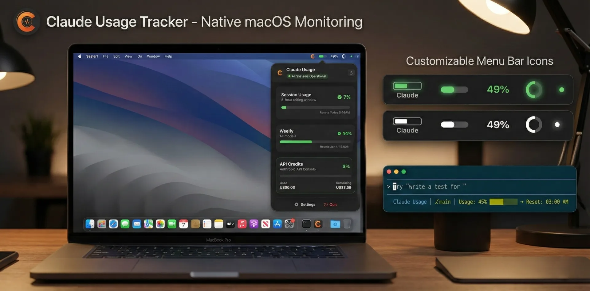 Terminal com código executando e um cadeado do macOS Keychain ao fundo, ilustrando a recuperação de token OAuth.