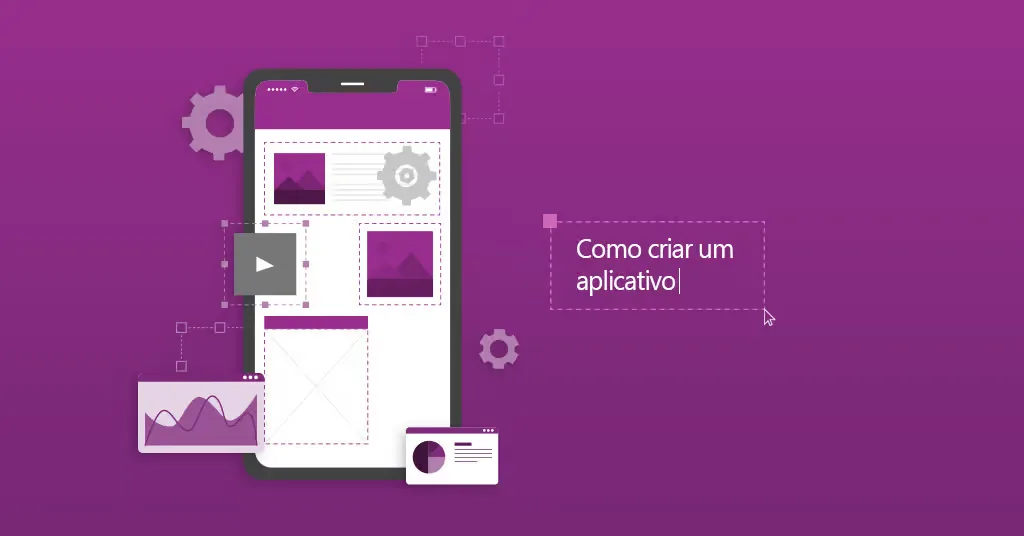 Pessoa segurando um smartphone com um aplicativo sendo instalado, ao lado de um notebook exibindo código no Android Studio, simbolizando a criação de apps sem código.
