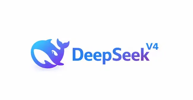 Logotipo da DeepSeek em um fundo digital que evoca complexidade e Inteligência Artificial, com elementos de código e circuitos.