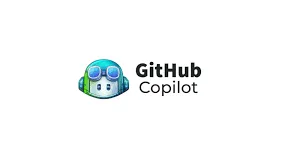 Desenvolvedor usando GitHub Copilot com interface de código e ícones de IA, representando engenharia de contexto e assistência inteligente.