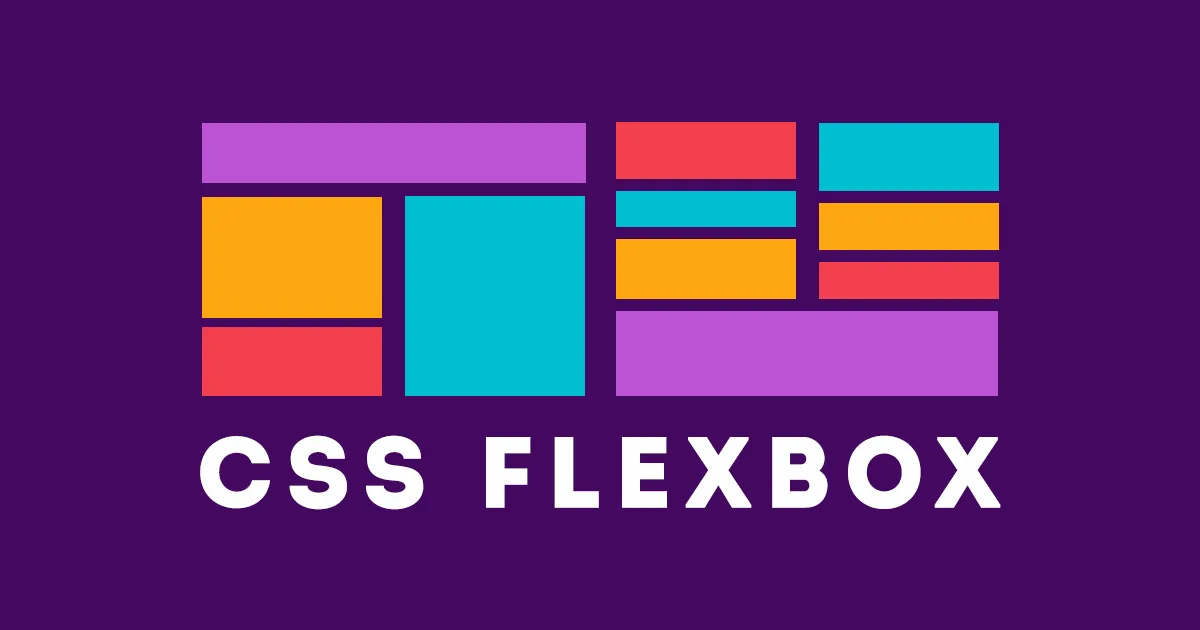 Representação visual de um layout flexível com elementos organizados por Flexbox CSS em um navegador.