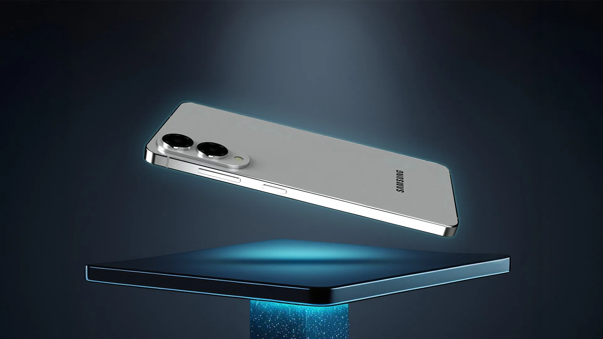 Logotipo da Samsung em um smartphone, com foco nos recursos de inteligência artificial da nova linha Galaxy S26.