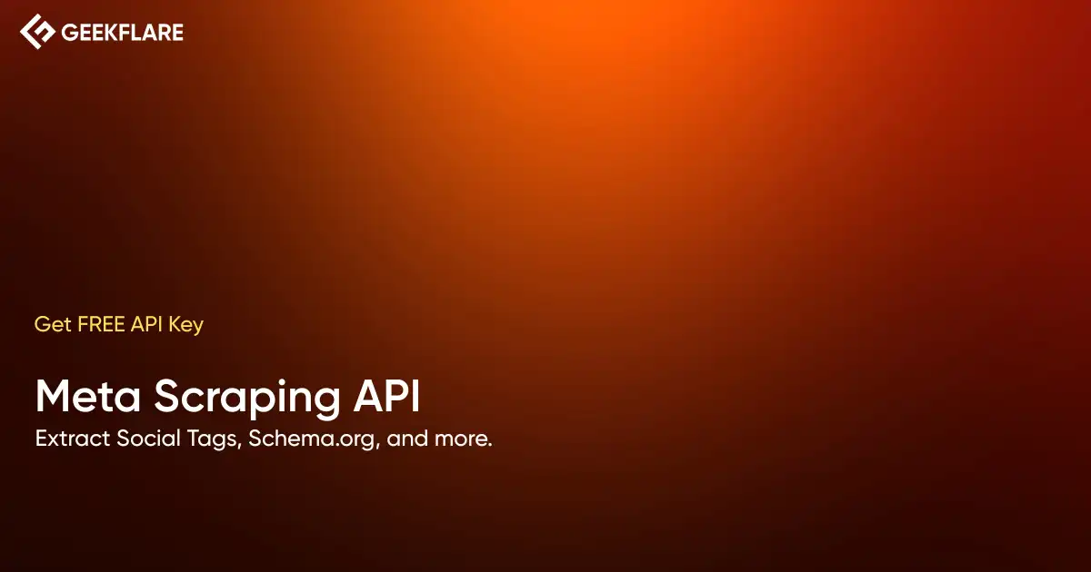Ícone da Geekflare Scraping API v2 com um fundo abstrato de dados e inteligência artificial, simbolizando a otimização de dados para LLMs.
