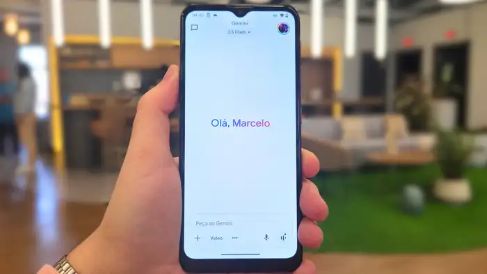 Interface do Gemini mostrando o espaço de trabalho do Canvas com opções de edição e criação de conteúdo.