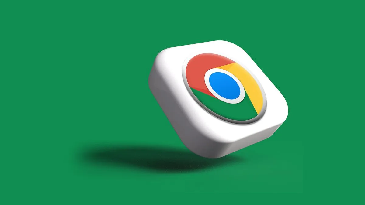 Logotipo do Google Chrome com as cores vibrantes flutuando sobre um fundo escuro, simbolizando uma atualização massiva.