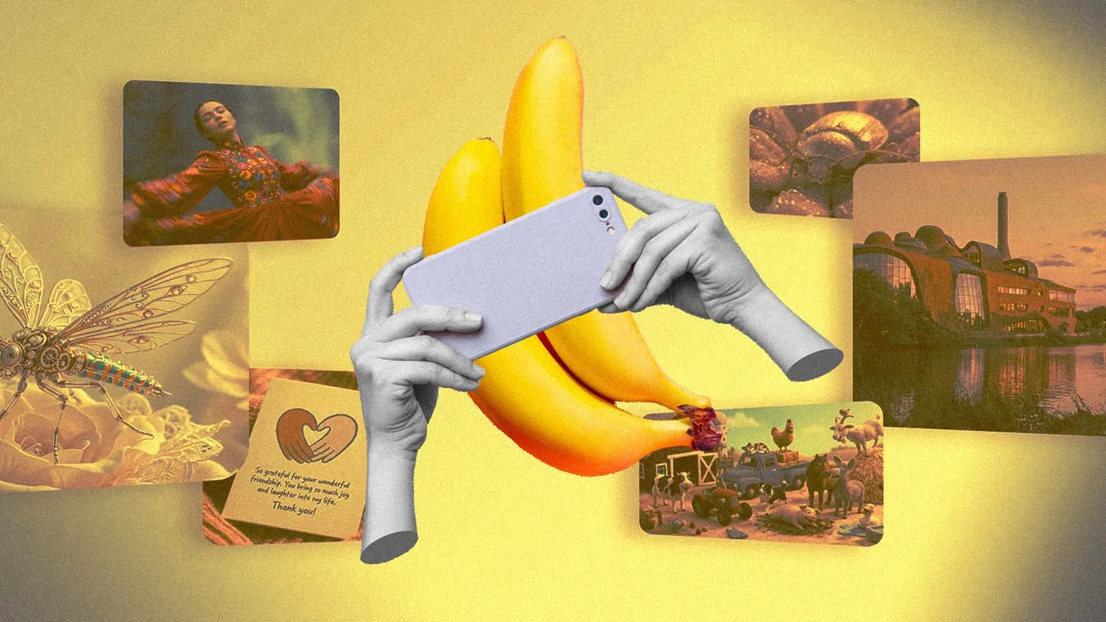 Vista panorâmica de um vale verdejante e sereno criada por inteligência artificial Nano Banana 2.