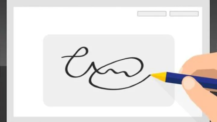 Tela de celular exibindo o portal Gov.br com foco na funcionalidade de assinatura digital.