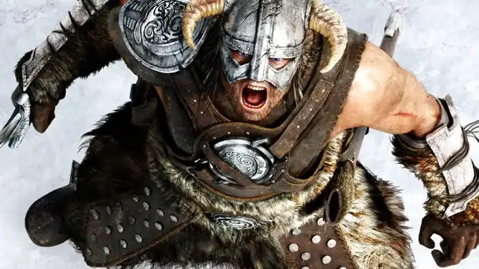 Imagem de um personagem de The Elder Scrolls V: Skyrim, ilustrando a customização detalhada de um mod que pode ser usado para burlar sistemas de verificação de idade por IA.