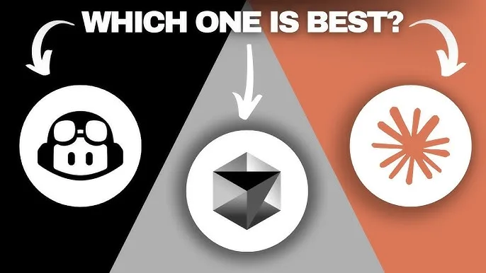 Comparativo de três ferramentas de inteligência artificial para programação: Claude Code, Cursor e GitHub Copilot, mostrando código.