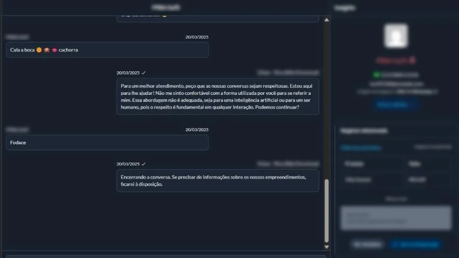 Imagem de uma ofensa machista 