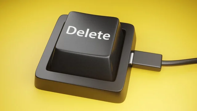 Dois irmãos gêmeos, representados de forma abstrata, vandalizando computadores com códigos de exclusão, em meio a dados governamentais.