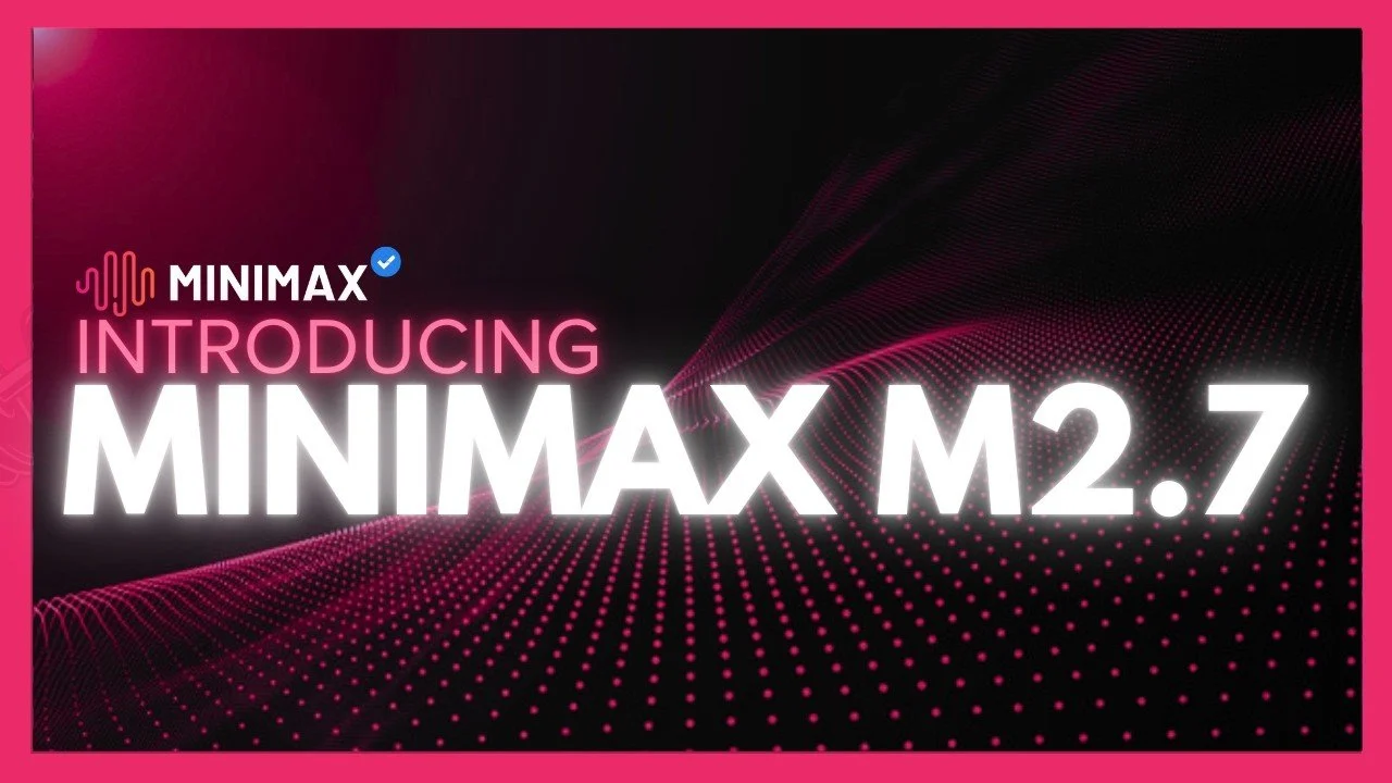 Gráfico comparativo de desempenho de modelos de IA com foco nos resultados do MiniMax M2.7
