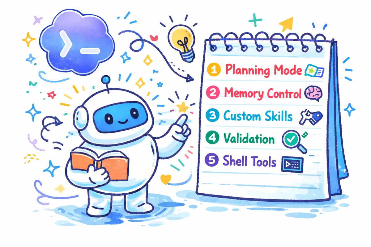 Ilustração de código e inteligência artificial juntos, representando o OpenAI Codex como um agente de codificação poderoso.