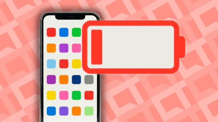 Capa do celular mostrando a parte traseira e um ícone de bateria. Foco em como os apps gastam bateria em segundo plano.