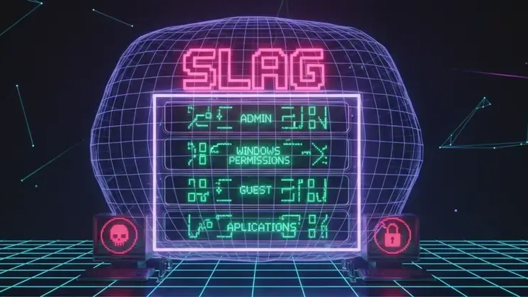 Diagrama de fluxo de trabalho de configuração do SLAG mostrando etapas e componentes na nuvem AWS.