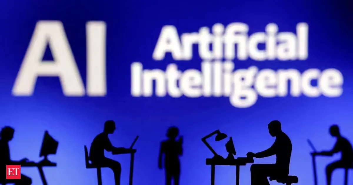 Diagrama abstrato de uma rede neural Transformer, com setas e blocos coloridos representando codificadores e decodificadores.