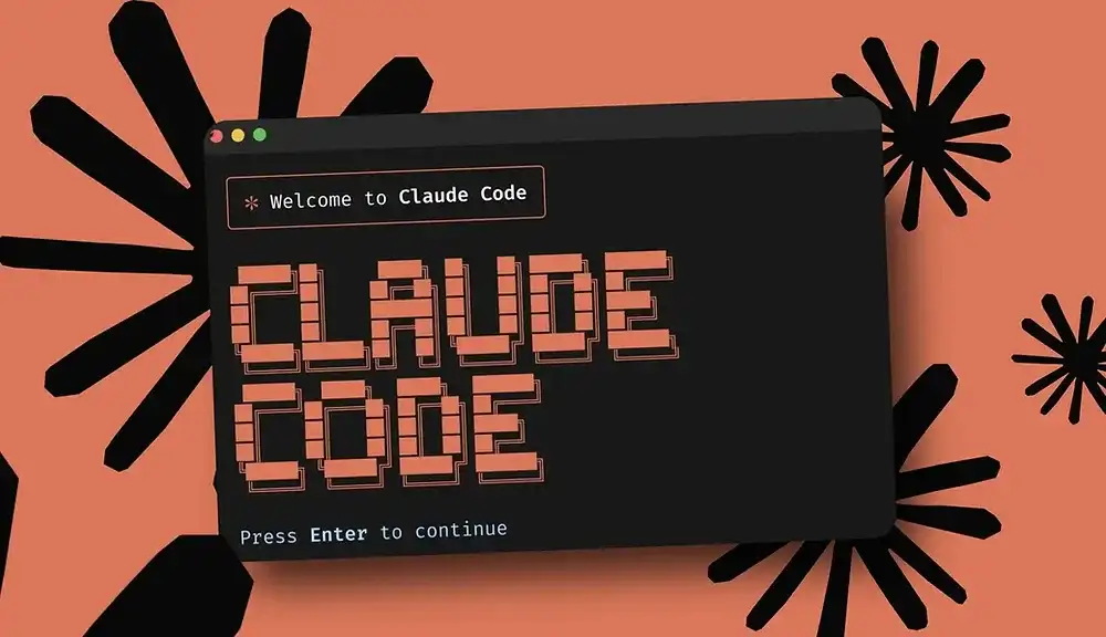 Capa do Claude Code com linhas de código e ícones de IA, representando o vazamento e os planos futuros da Anthropic.