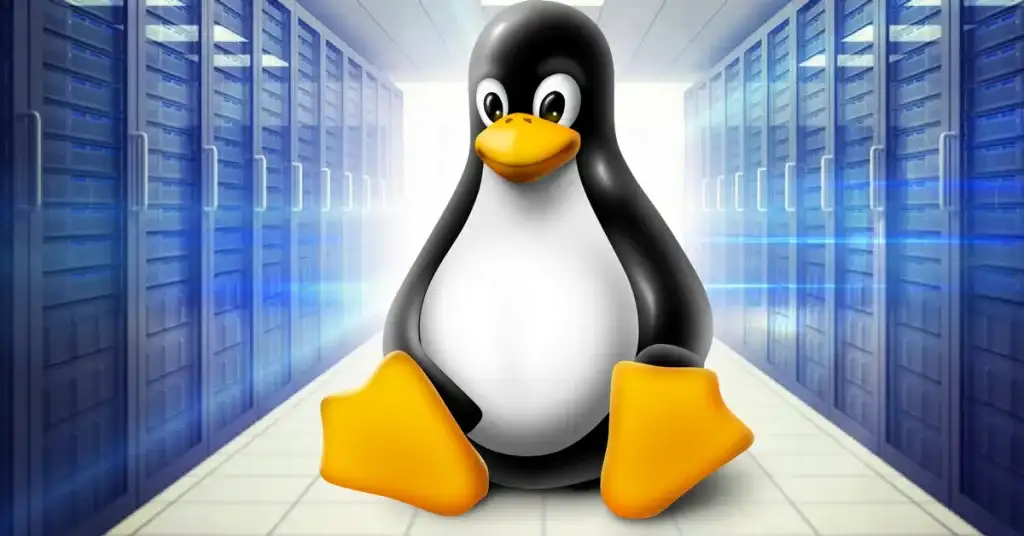 Imagem ilustrativa de um sistema Linux com interfaces de programação ou códigos, representando uma vulnerabilidade de segurança sendo identificada por uma Inteligência Artificial.